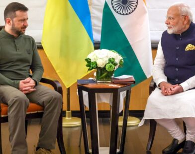 Ukrainian President Zelensky and Russian President Putin, international diplomacy, India visit speculation