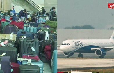 IndiGo Flight img as a shown has travel luggage on the other side