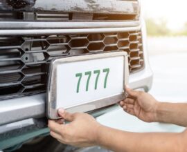 HSRP number plate installed on vehicle as per traffic rules