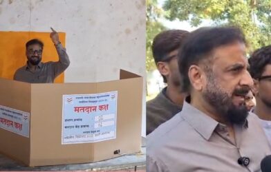 Imtiaz Jaleel Casts Vote