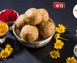 Traditional Makar Sankranti vaan items like til gul, bangles and utensils
