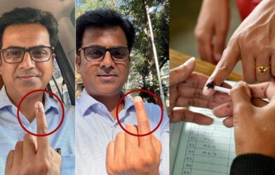 Marker ink in voting municipal election