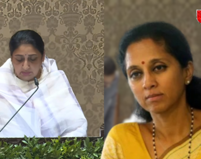 Sunetra Pawar oath ceremony Mumbai