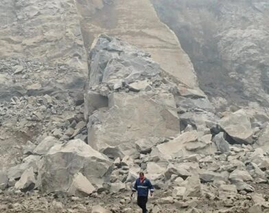 Explosion at Stone Quarry