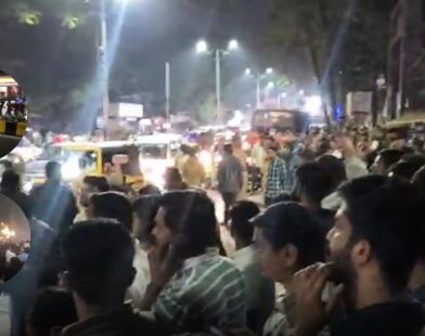 Competitive exam aspirants protesting against age limit in PSI recruitment in Pune