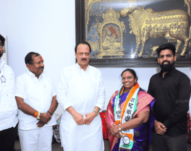 Ajit Pawar's political entry into the Nationalist Congress Party