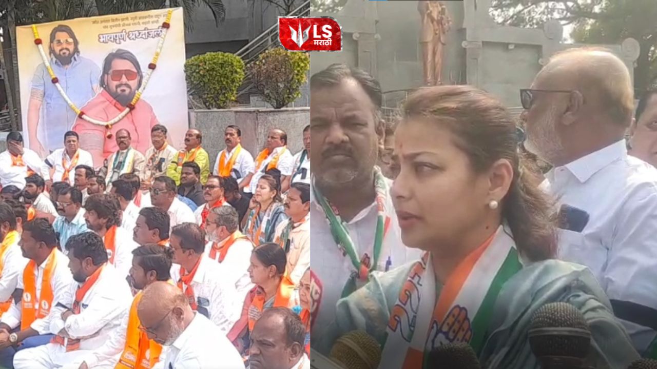 MVA leaders stage silent protest over Balasaheb Sarwade murder case