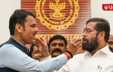 Mahayuti leaders and candidates celebrating after 66 candidates were elected unopposed in Maharashtra municipal elections
