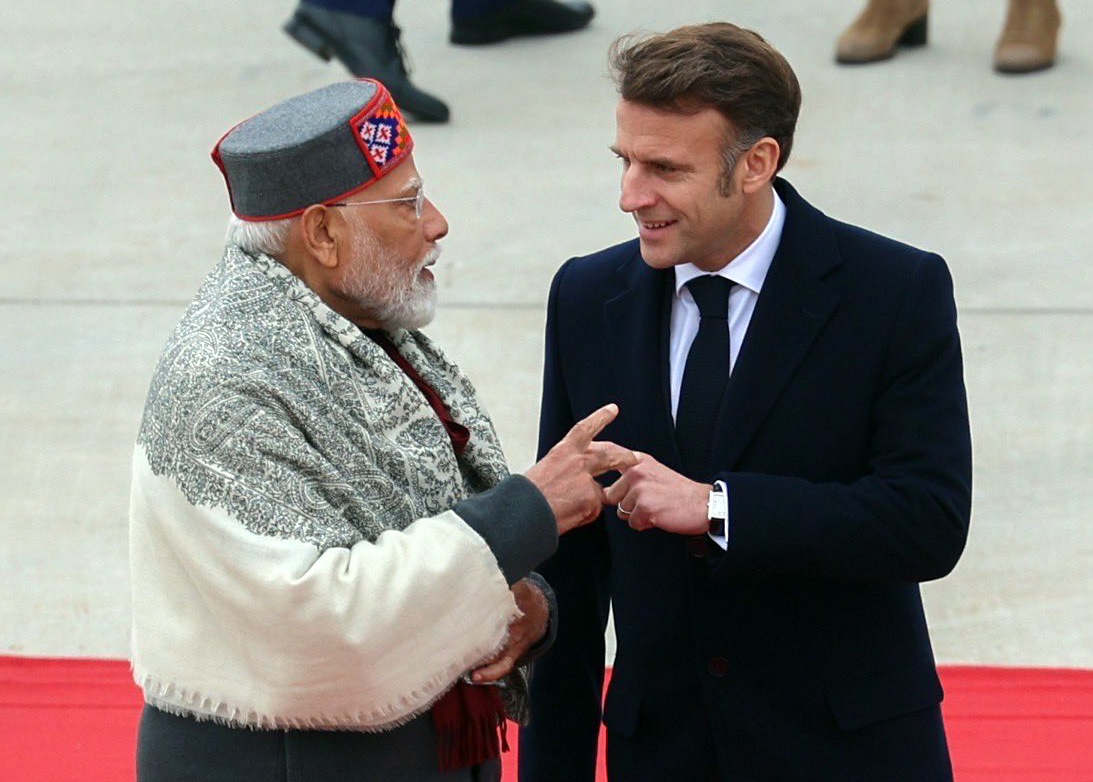 PM Modi Emmanuel Macron