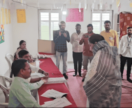 Sunetra Pawar exercised her right to vote