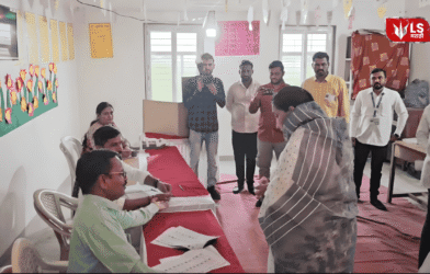 Sunetra Pawar exercised her right to vote