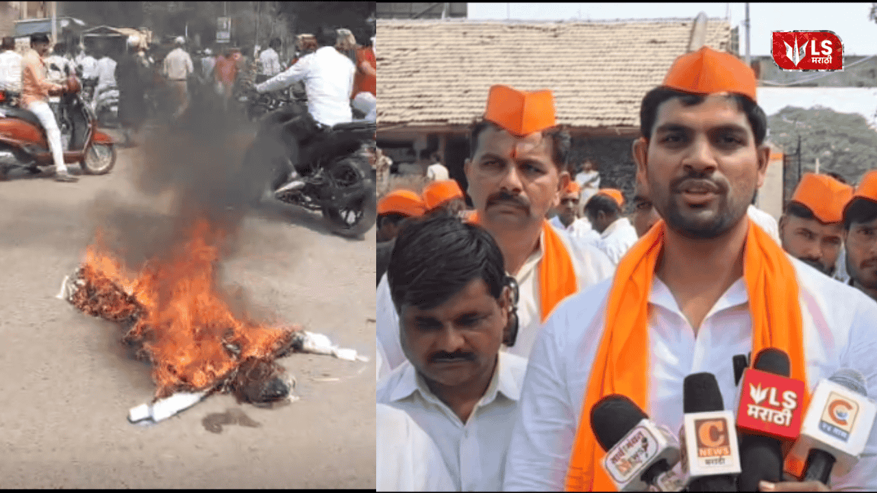 Burning of Rahuri statue