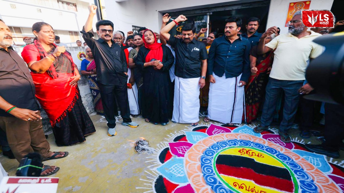 सीमांकन विधेयकावरुन वाद पेटणार? तामिळनाडूचे मुख्यमंत्री स्टॅलिन यांनी निषेध म्हणून फडकवला काळा झेंडा; विधेयकाची प्रतही जाळली