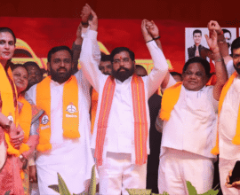 Eknath Shinde Solapur Party Entry