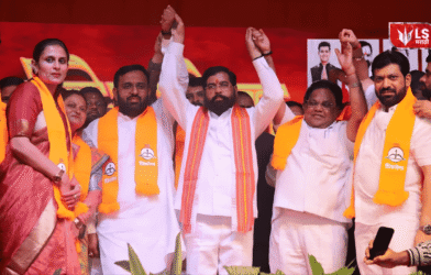 Eknath Shinde Solapur Party Entry