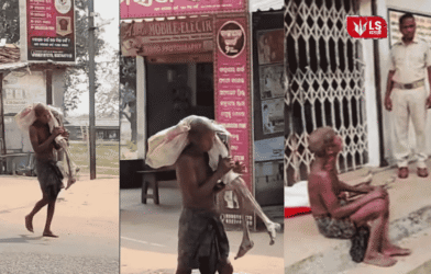 brother carries sister dead body to bank