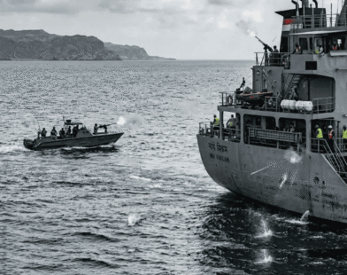 Attack on an Indian Ship