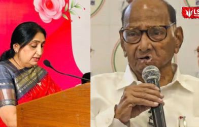 Sunetra Pawar speech Sharad Pawar timing