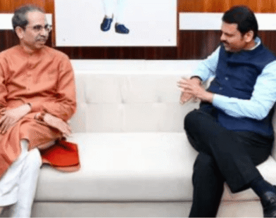Thackeray Fadnavis midnight meeting