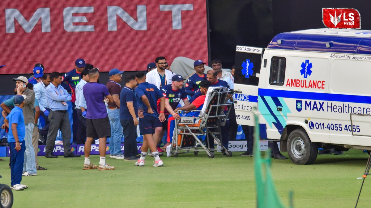 अरे बापरे! सरावादरम्यान चेहऱ्याला चेंडू लागल्यानं खेळाडू जखमी; अ‍ॅम्ब्युलन्सनं नेलं रुग्णालयात