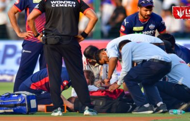 मैदानावर रुग्णवाहिका, स्ट्रेचरही दिसलं; दिल्ली कॅपिटल्सच्या खेळाडूला गंभीर दुखापत