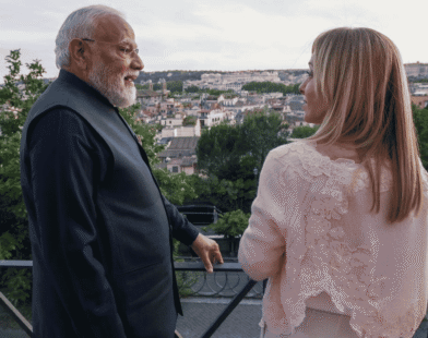 Modi Italy Visit Viral Photos