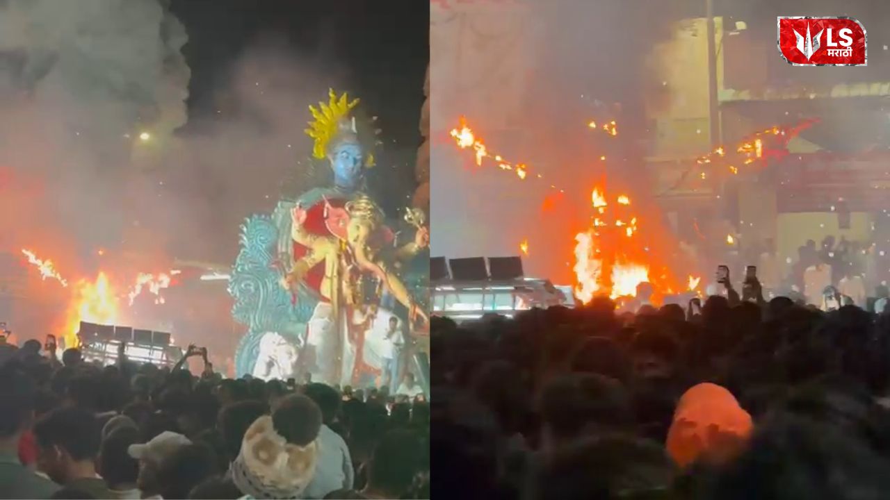 Lok Shevay Marathi News (लोकशिवाय मराठी बातम्या) - Satara Rajwada Dragon Replica Fire Satara Rajwada Dragon Replica Fire