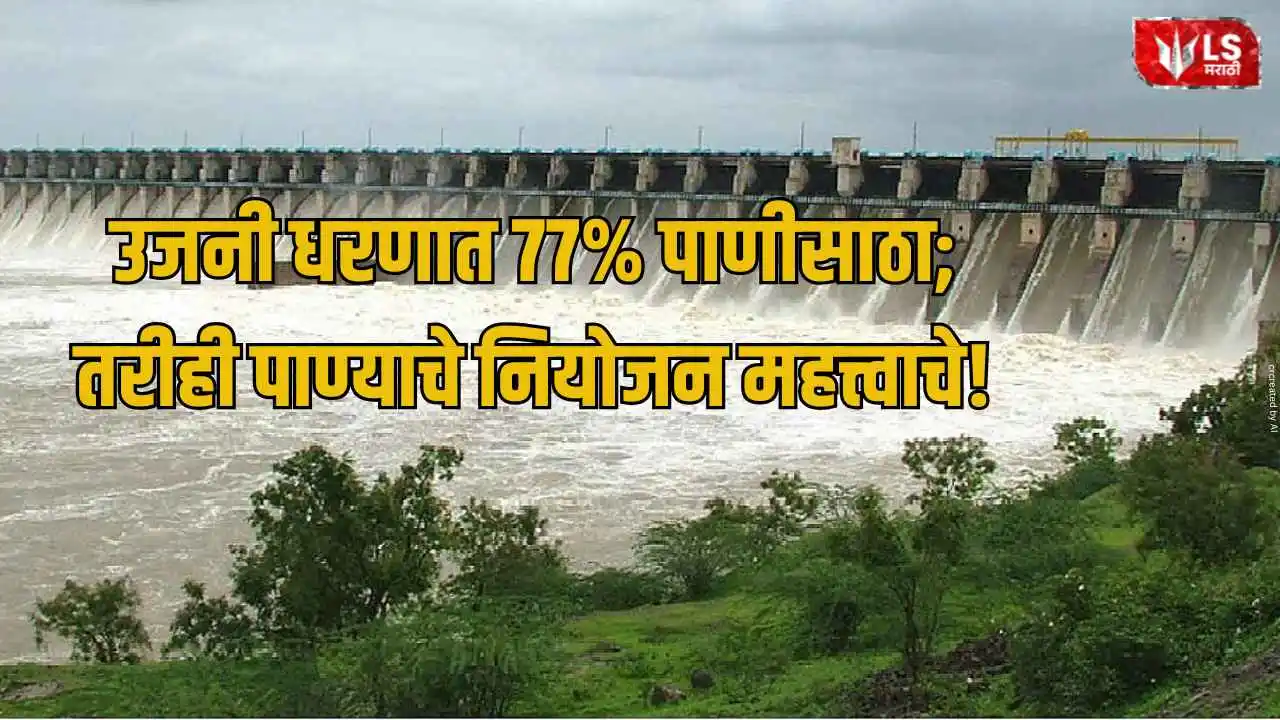Lok Shevay Marathi News (लोकशिवाय मराठी बातम्या) - Shivani Lokshevay 38 Ujjani Dam Water Storage